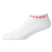 Chaussettes PRODRY Lightweight Sportlet Femme (blanc / rose 19311-165) - Footjoy