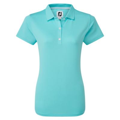 Polo Piqué Uni Femme bleu turquoise (88496) - FootJoy