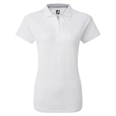 Polo Piqué Uni Femme blanc (88493) - FootJoy