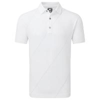 Polo imprimé Raker en fil d'Ecosse blanc (81607) - Footjoy