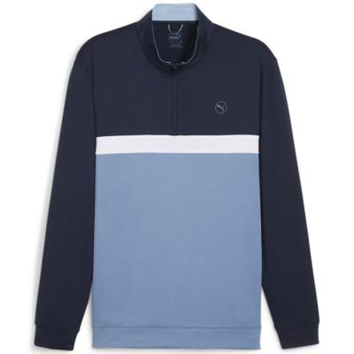 Pull Pure ColorBlock 1/4 Zip Marine / Bleu (625888-05) - Puma