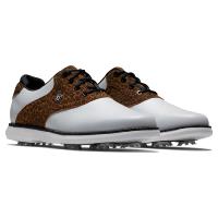 Chaussure femme FJ Traditions 2023 (98090 - Blanc / Noir / Léopard) - Footjoy