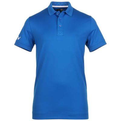 Polo Solid Ribbed bleu (CGKSB011-423) - Callaway