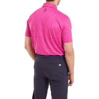 Polo imprimé Floral en fil d'Ecosse rose (81616) - Footjoy