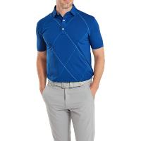 Polo imprimé Raker en fil d'Ecosse bleu (81601) - Footjoy