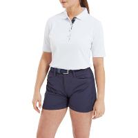 Polo piqué uni manches courtes blanc Femme (81724) - Footjoy