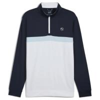 Pull Pure ColorBlock 1/4 Zip Marine / Blanc (625888-11) - Puma