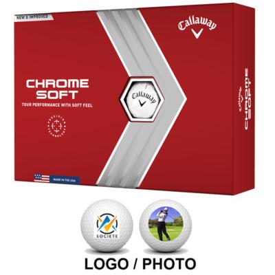 12x12 Balles CALLAWAY Logotées Chrome Soft - Callaway