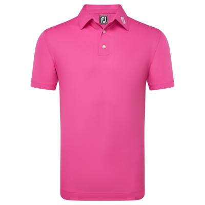 Polo Stretch Pique Solid Col Tricot Côtelé Hot Pink (81673) - Footjoy