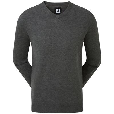 Pull Over Col V Melange de Laine gris fonce (90131) - FootJoy