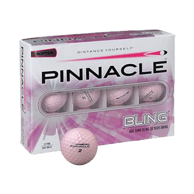 12 Balles de golf Bling Pink Femme - Pinnacle