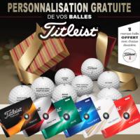 12 Balles TITLEIST - Personnalisation OFFERTE pour les fêtes de fin d'année ! 