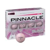 12 Balles de golf Bling Pink Femme - Pinnacle