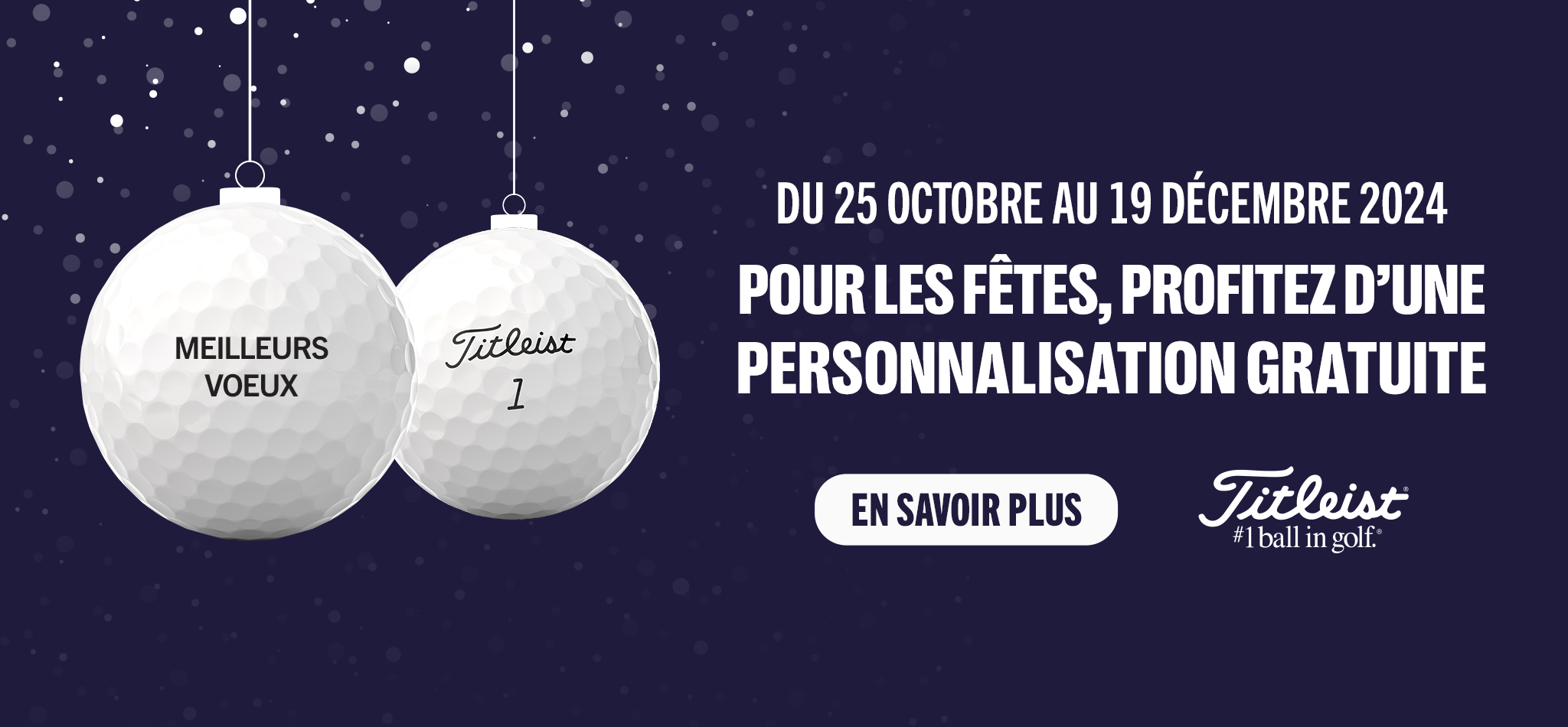 BALLES PERSO TITLEIST NOEL GRATUITE