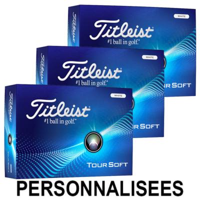 36 Balles TITLEIST Personnalisées Tour Soft - Titleist