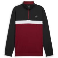 Pull Pure ColorBlock 1/4 Zip Noir / Rouge (625888-10) - Puma