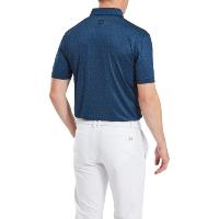 Polo imprimé Floral en fil d'Ecosse marine (81617) - Footjoy