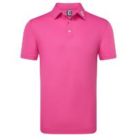 Polo Stretch Pique Solid Col Tricot Côtelé Hot Pink (81673) - Footjoy