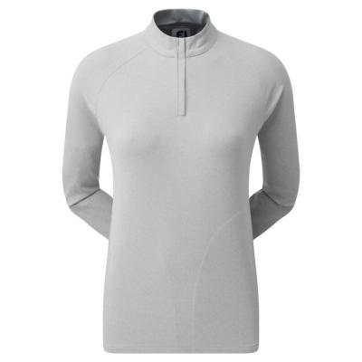 Pull Over Demi Zip Femme gris (80249) - Footjoy