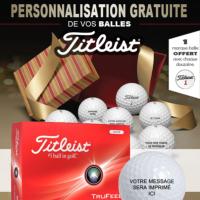 12 Balles TITLEIST - Personnalisation OFFERTE pour les fêtes de fin d'année ! 