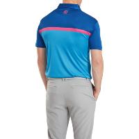 Polo Interlock avec blocs de couleurs bleu/bleu (81612) - Footjoy