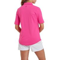 Polo piqué uni manches courtes rose Femme (81726) - Footjoy